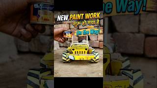 jeep per paint start ho gaya 👍🏻👍🏻👍🏻💪🏻💪🏻