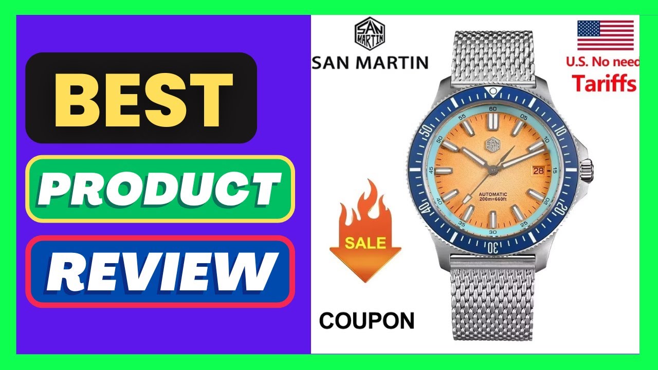 San Martin SN0118 40mm Dive Watch NH35 Automatic Mechanical Men