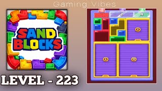 Sand Blocks: Drop Puzzle Level 223 Walkthrough Solution
