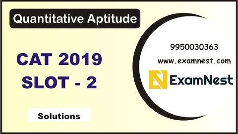 CAT - 2019 | QA | Slot - 2 | Original Questions | Solutions | Online Coaching | Mathematics | Quant