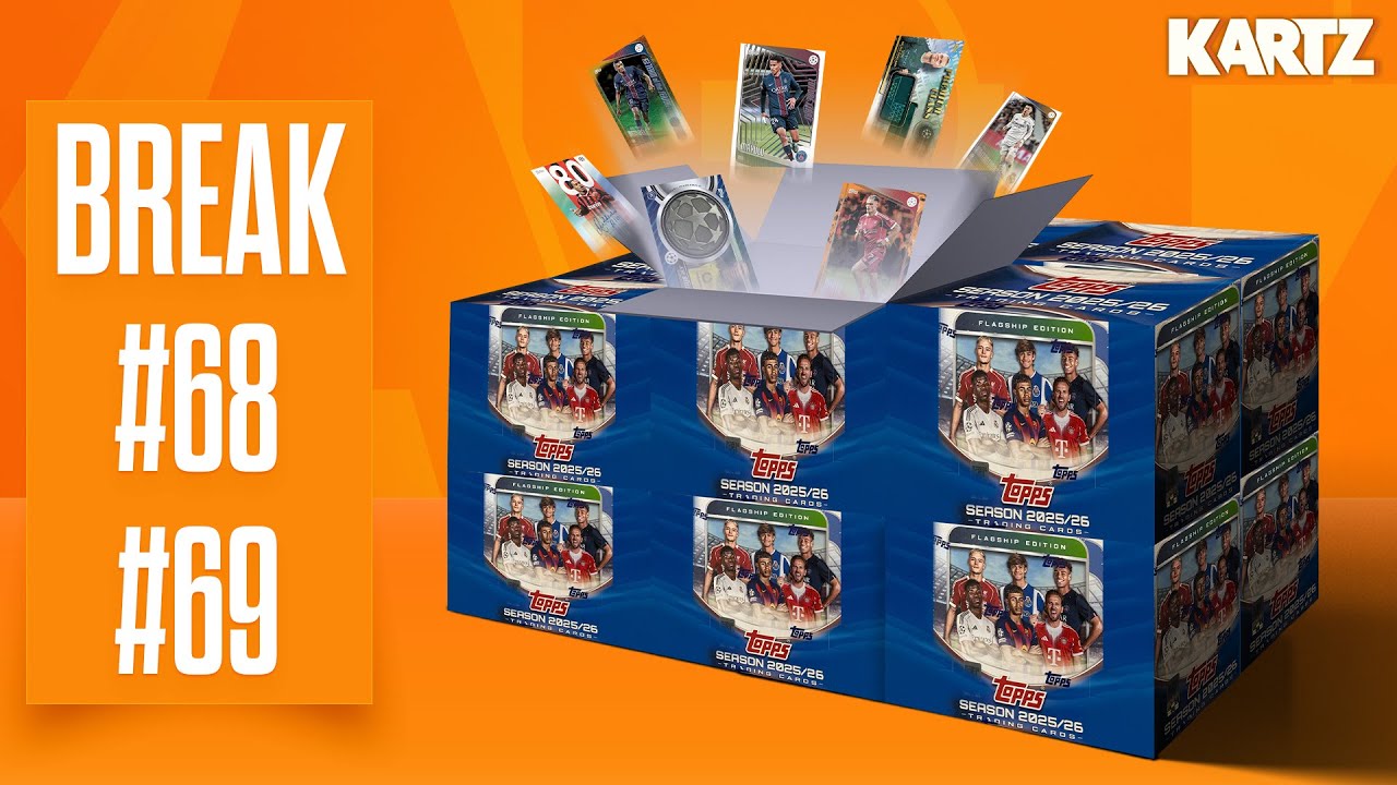 BREAK #68 #69 | Topps UEFA Club Competitions 25/26 Half Case (6x Hobby Box) x2
