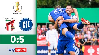 Horror-Start ebnet Pokal-Aus | ZFC Meuselwitz - Karlsruher SC | Highlights - 1. Runde | DFB Pokal