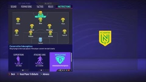 FIFA 21 Custom Tactics - Recreate 4-2-3-1 of Nantes + Instructions - Replicate real system