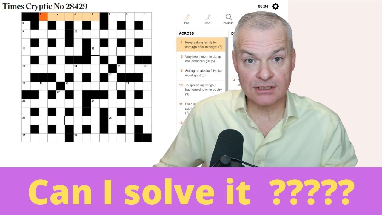 Dweebovision 1192 DWEEB vs Times Cryptic Crossword YouTube