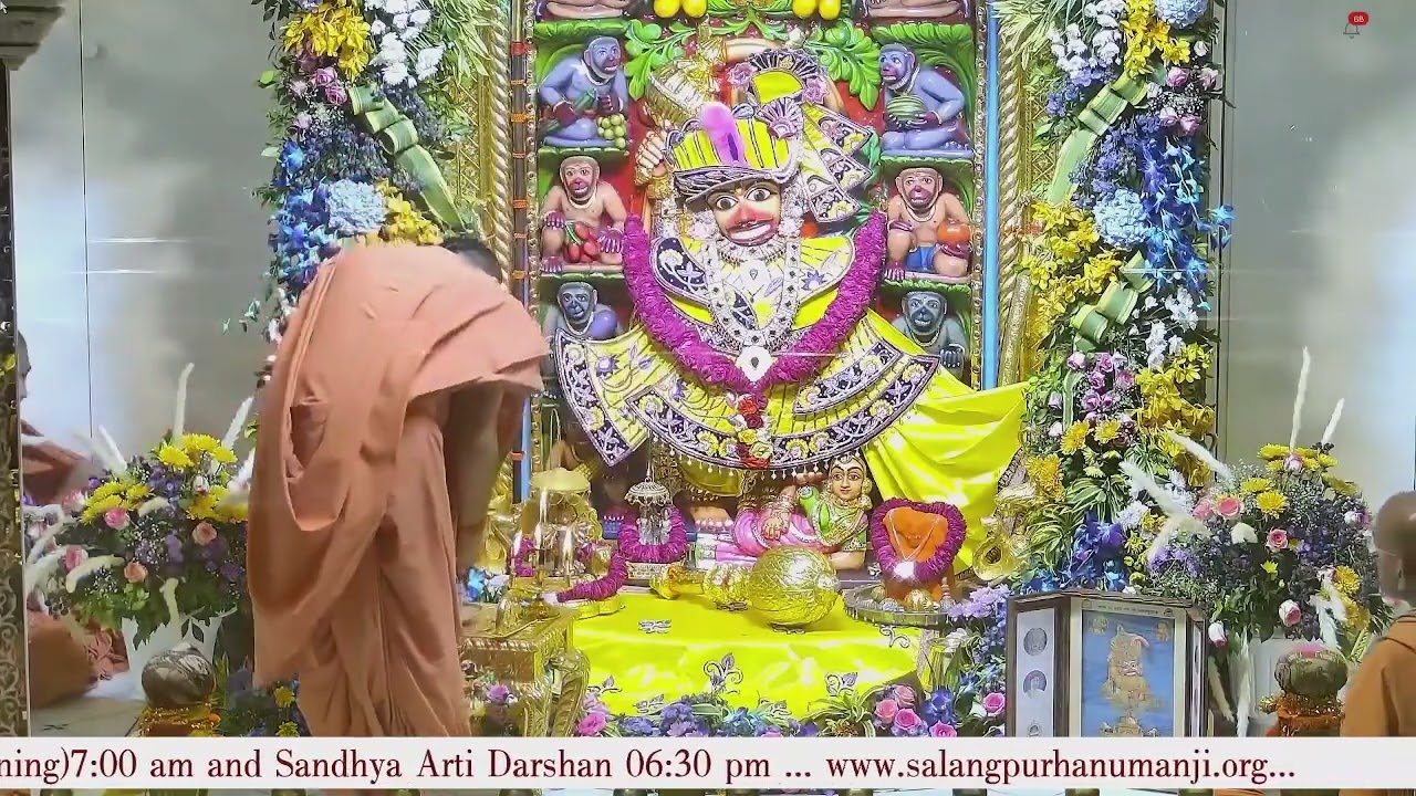 Sandhya Aarti Darshan Salangpur Date 03 11 2023