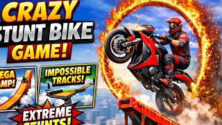 🔥 Crazy Stunt Bike Game Gameplay | Impossible Bike Stunts 🏍️ screenshot 4