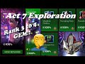 Act 7.4 EXPLORATION Rewards Opening & Rank 3 to 4 Gem Crystal! It all comes down to THIS!