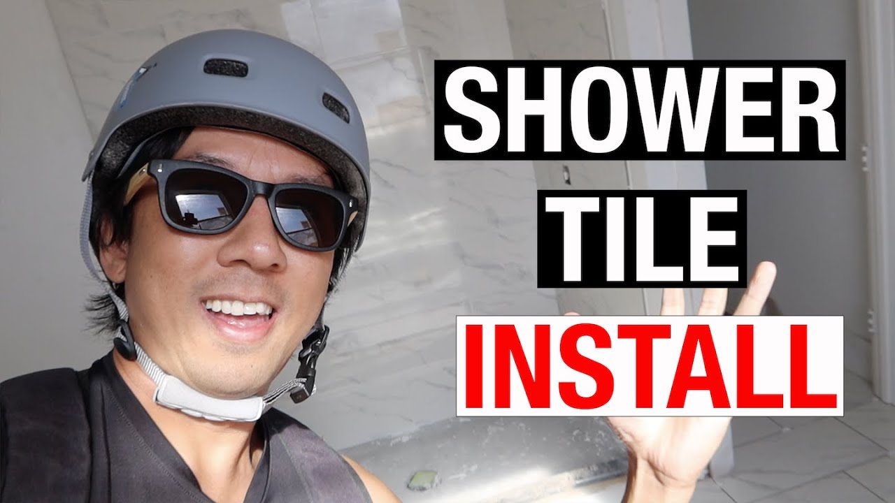 SHOWER TILE INSTALL PARTNERS IN BUILDING PART 39 YouTube