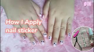 How I apply nail sticker