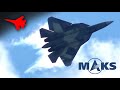 SHE IS STEALTH AND STEALS YOUR HEART! ✈️ SU-57, MAKS 2015 [Remastered]