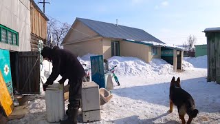 Пришла весна, первые работы во дворе.  ИЗ ГОРОДА В ДЕРЕВНЮ 687 серия