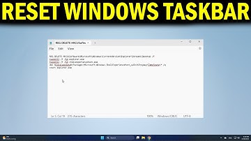 How To Reset Windows 11 Taskbar To Its Default Settings - Quick Fix