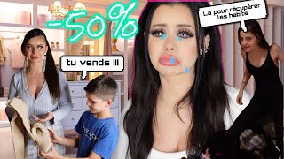 JE TRIE MON DRESSING + JE DOIS RETIRER 50% OBLIGATOIRE !!! ( trop satisfaisant )