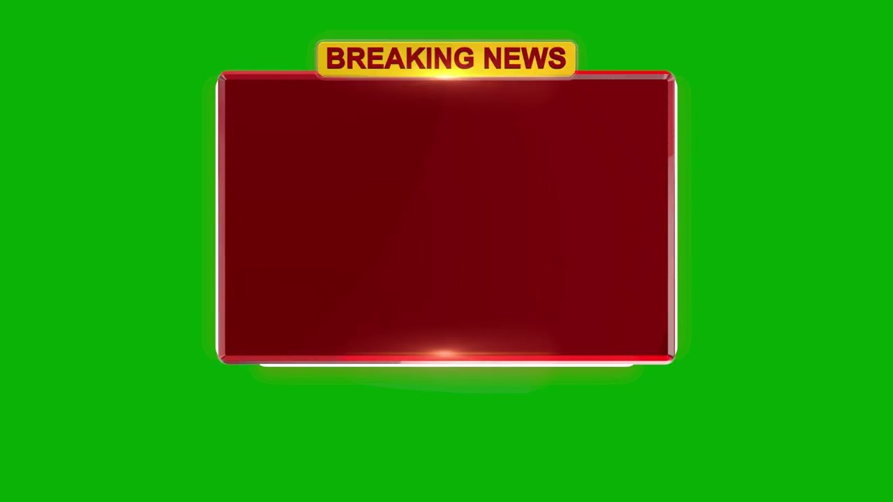 CapCut Chroma Key Breaking News Bumper | Green Screen Effects Video