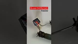 Extreme Overload and Explosion of electronic Component #arduino #electronics #electrician #explosion