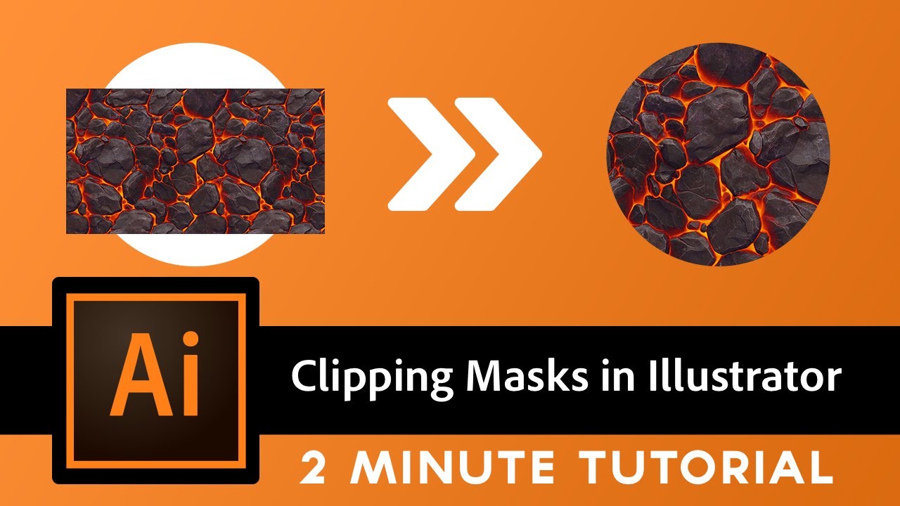 How to do Mask in Illustrator - 2 Tutorial - YouTube