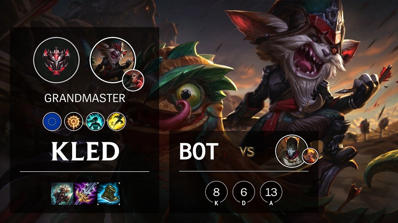 Kled Bot vs Jhin - EUW Grandmaster Patch 10.3