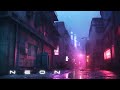 Neon cyberpunk ambience  chill blade runner vibes for focus and relaxation pure ambient music