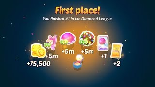 1st Place in the Diamond League! Free Boosters!! | Candy Crush Solitaire  screenshot 5