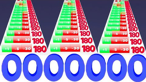 Merge Number Run Master Vs Jelly Run 2048 - All levels ( ASMR gameplay ) Math android gameplay ios