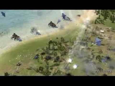 Video of game play for Supreme Commander