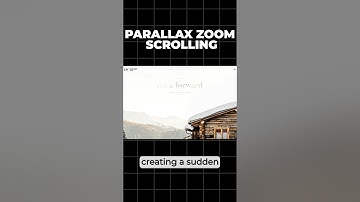 Have you heard of Parallax Zoom Scrolling Web Design Trend 2023