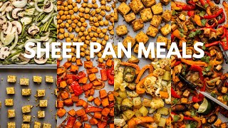 Sheet Pan Chickpeas with Roasted Sweet Potatoes