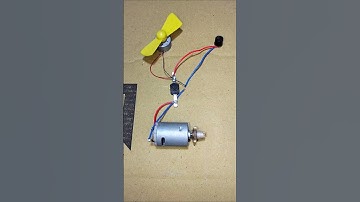 How I Powering Fan Motor & Buzzer With Rope Turning Generator ° DC Motor #dcmotor #tech #shorts