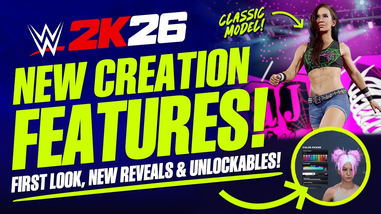 WWE 2K26: Creation Suite First Look! Classic Divas, New Unlockables, DLC Screenshots & More!