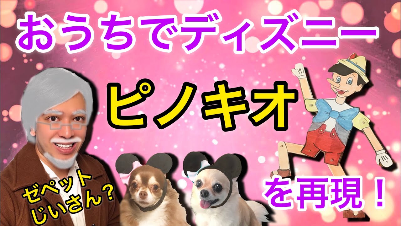 ピノキオ【おうちで再現】東京ディズニーランド・シーを愛犬のチワワと