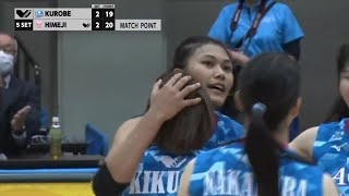 Highlights | เซต 5 บีม พิมพิชยา สุดปัง พา คุโรเบะ พลิกเเซง ฮิเมจิ 3-2｜ v league 5 - 11 -22