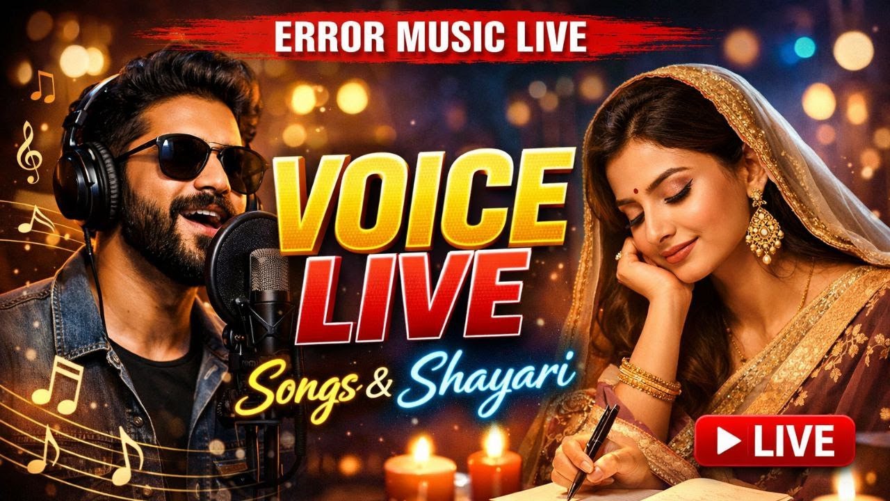 Voice Live – Make New Friends | Songs & Shayari Night 🎤 | Error Music Live