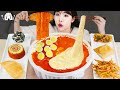 ASMR MUKBANG| 엽떡 로제 떡볶이 튀김 먹방 & 레시피 FRIED CHICKEN AND Tteokbokki EATING