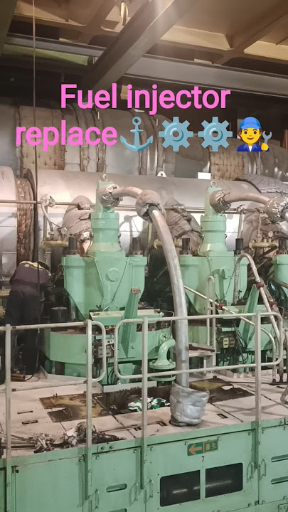 Fuel injector replace⚙️🧑‍🔧⚓ #vessel #lifeatsea #engine #engineering #technical #sea #shipping #sea