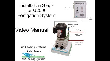 G2000 Installation Steps - Fertigation System