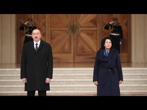 ალომე ზურაბიშვილი ილჰამ ალიევს ხვდება