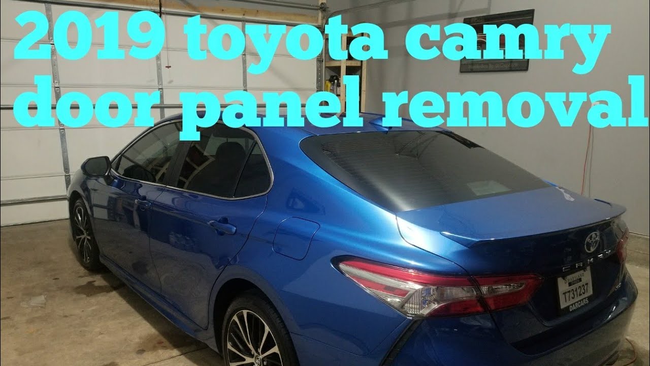 2019 toyota camry door panel removal / install - YouTube