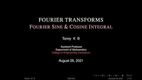 Cosine & Sine Integral | Fourier Transform | Mod5-02