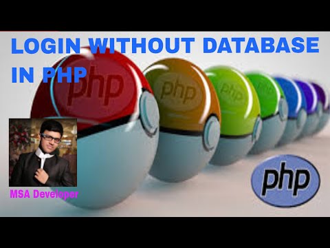 Login without database in php using session and post