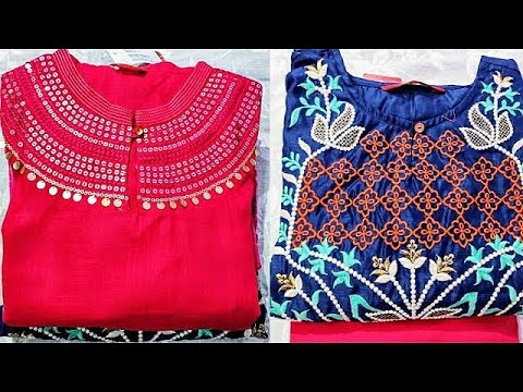 🌈holi-special-kurta-haul❤️-flipkart-embroidered-kurta-haul😍-by-ladies-planet-🥰