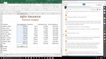 Excel Module 2 Lab 1 Solution Video