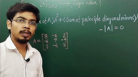 shortcut method to calculate eigen value of 3rd order matrix