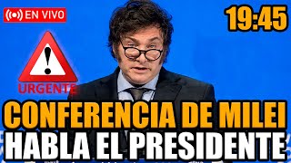 🔴URGENTE MILEI EN VIVO EN CONFERENCIA ¡EL PRESIDENTE HABLA CON LOS EMPRESARIOS MÁS IMPORTANTES!