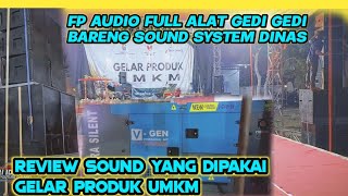 FP Audio Bareng Sound System Dinas 🔥 Ternyata Pakai Speaker Merk Ini FP Audio