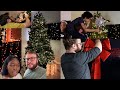 Putting Up the Christmas Lights and a brand new Christmas tree #vlogmas
