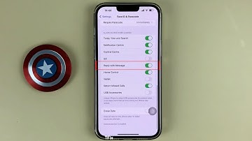 How to enable/disable Reply with lock screen message on iPhone 13 Pro Max ios 15