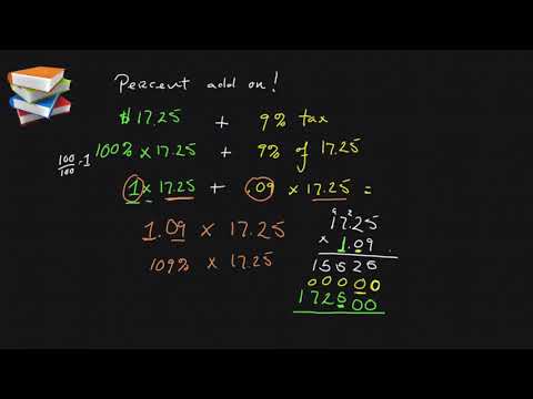 Percent Add Ons CCSS 7.RP.A.3