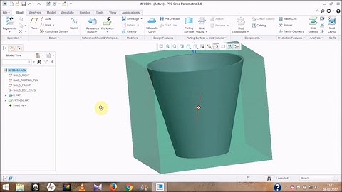 Mold Design (Core And Cavity Extraction ) In creo 3.0 PART 1