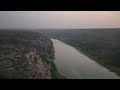 Pecos River - Amtrak Sunset limited westbound - facing north - 4k