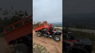 4x4 250cc 300cc Shaft Drive Farm ATV with Cargo Hopper #farmvehicle#utv